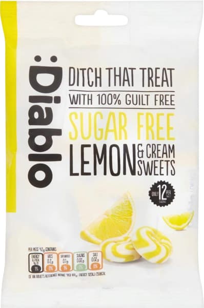 דיאבלו - סוכריות ללא סוכר לימון 75 גרם