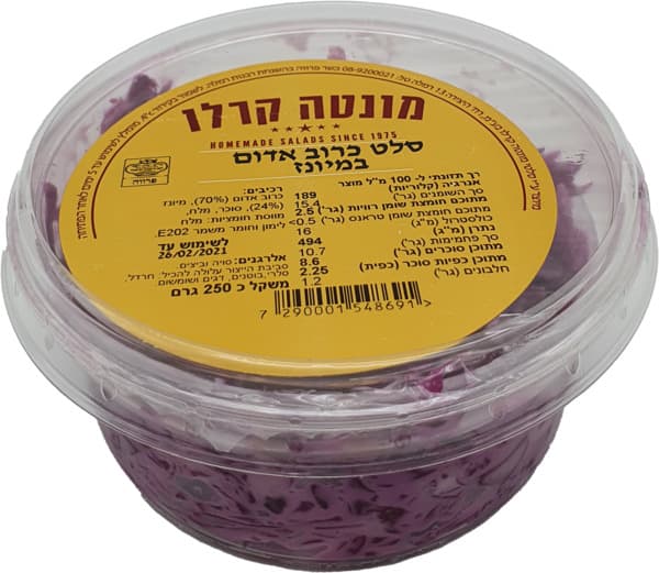 סלט כרוב אדום       