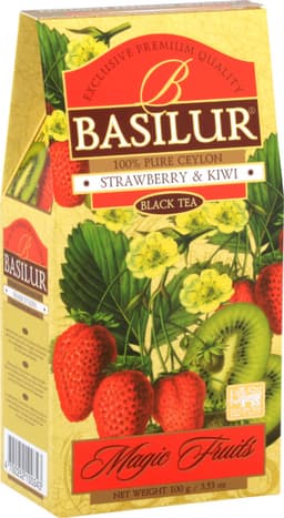 תה שחור תות שקה וקיווי 100 גרם