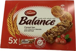 וינצנני-חטיפי דגנים ביסקוויט פירות 115 ג