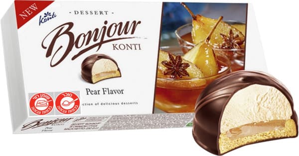 קינוח סופלה בטעם וניל אגס 232 גר BONJOUR