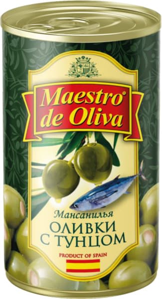 זיתים ירוקים עם טונה