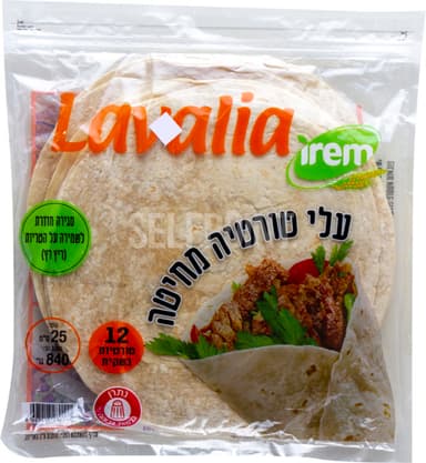 עלי טורטייה 25 סמ 840 גרם LAVALIA