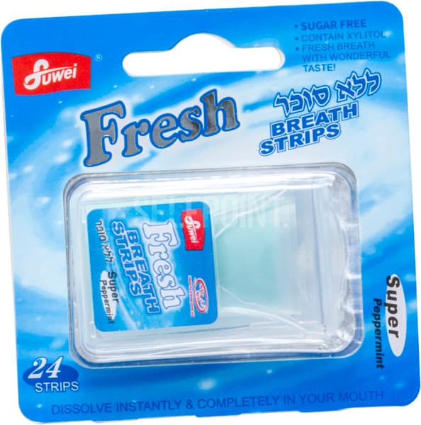 פרש - דפי מנטה חזקה כחול