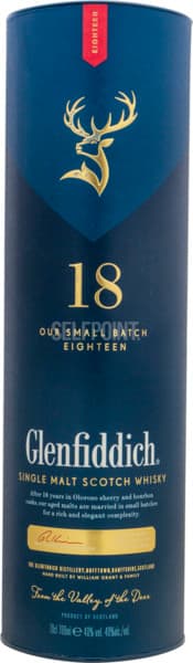 וויסקי גלנפידיך 18 שנה אנשנט רזרב 750