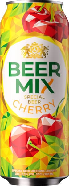 בירה בירמיקס קלה בטעם דובדבן 500 מ"ל