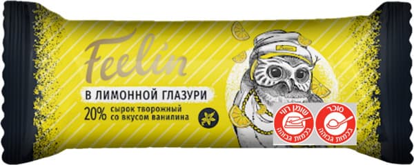 חטיף גבינה לבנה מצופה שוקולד לבן בטעם לי