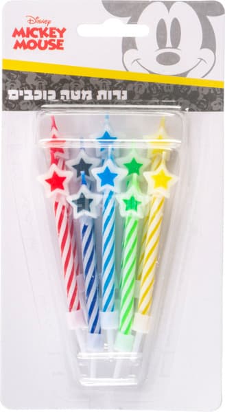 נרות מטה כוכבים מיקי
