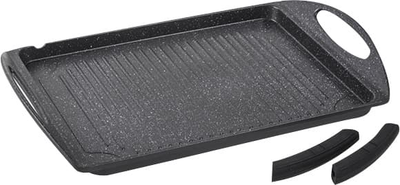 אדוני סטון פלטת גריל אינדוקציה 34x26סמ' + ידיות סיליקון 1/4