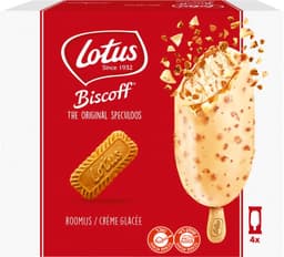 מארז גלידת לוטוס שוקולד לבן על מקל 284 ג