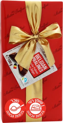 פרליני לבבות אדום  100 גרם