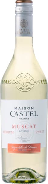 יין  מיזון קסטל מוסקט לבן חצי 750  מ"ל