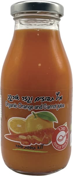 מיץ תפוזים וגזר ללא תוספת סוכר PAOLI 250 מל יצרן/מותג: פאולי