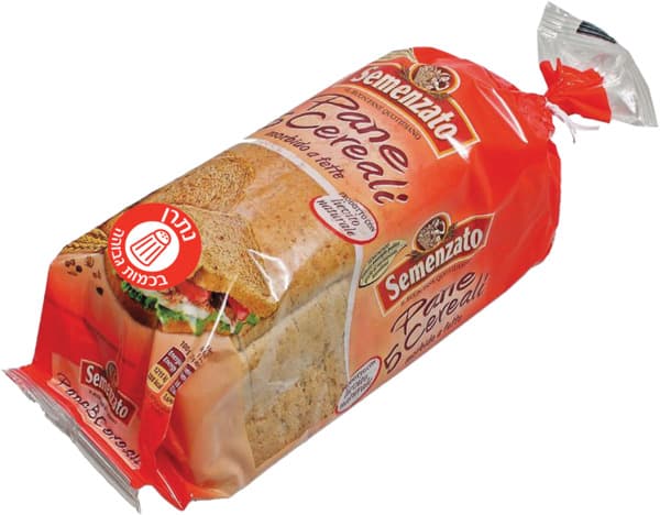 סמנצאטו לחם מחמצת פרוס 8 דגנים 400 גר