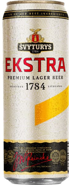 בירה בהירה "אקסטרא" 5.2% פחית 568 מ"ל