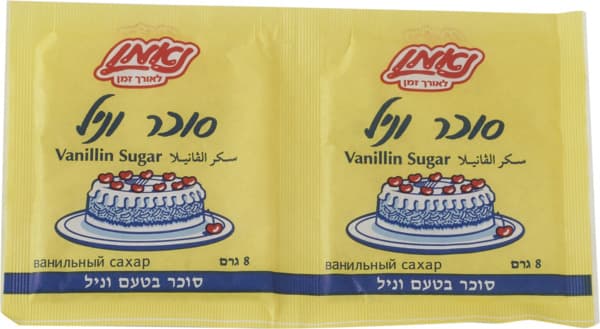 סוכר וניל לאפיה 10 יח