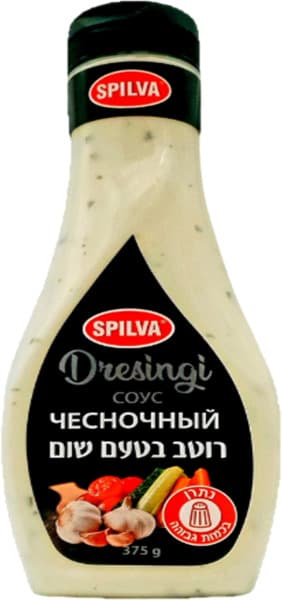 רוטב שום 380גר 1/6 SPILVA