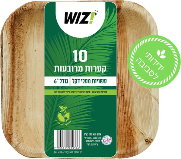 קערות דקל מרובעות 10