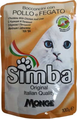 סימבה פאוץ עוף 100 ג