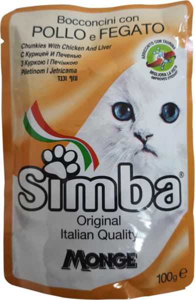 סימבה פאוץ עוף 100 ג