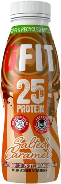 UFIT - משקה חלבון בטעם קרמל מלוח 330 מ"ל