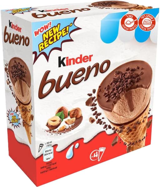 מאגדת גלידה קינדר בואנו רביעייה 284 גרם