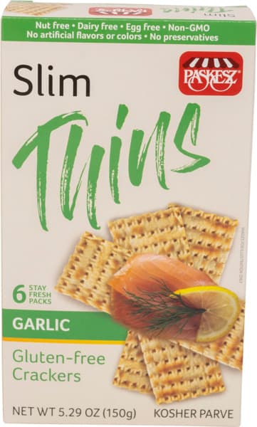 סלים טינס- קרקר בטעם שום כשל"פ 150 גרם