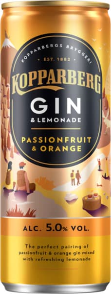 קופרברג קוקטייל גין ופסיפלורה ותפוז 250