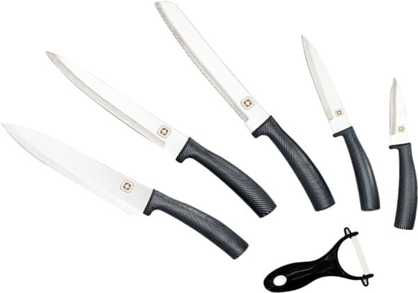 סט 5 סכיני שף+קולפן