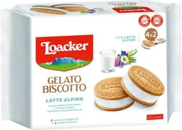 גלידה לואקר לבן סנדו