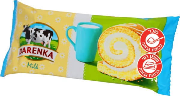 עוגת רולדה במילוי קרם בטעם חלב 150