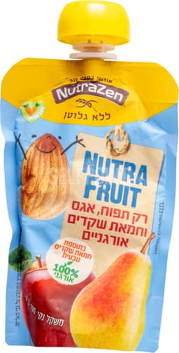 מחית סמוזי אורגני תפוח אגס ושקדים 100 גר