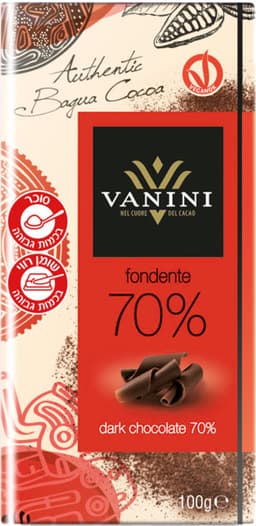 שוקולד מריר 70% קקאו 100 גר VANINI