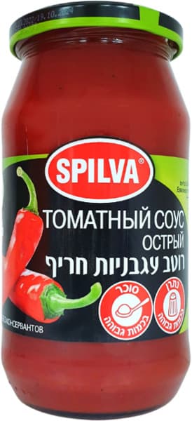 רוטב עגבניות חריף 510 גר SPILVA
