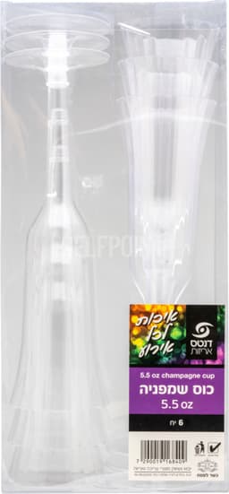 כוסות שמפניה 6 יח