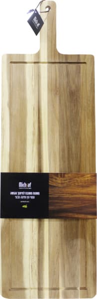 משטח חיתוך והגשה גדול מכסף