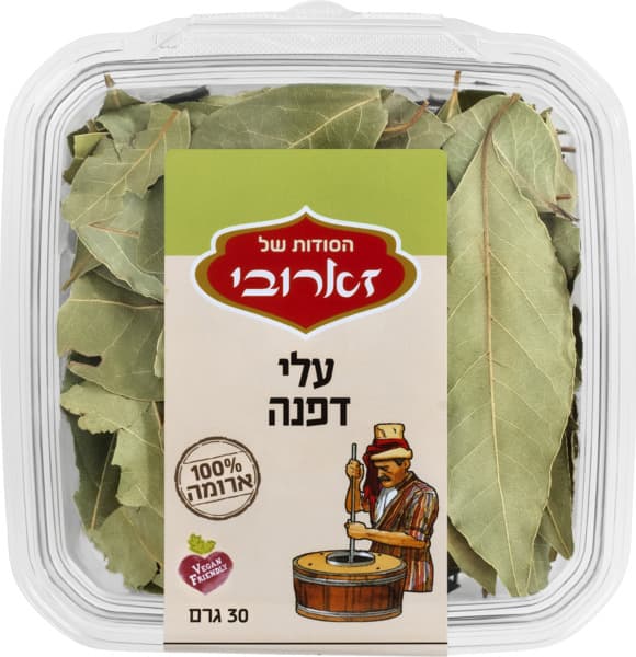 עלי דפנה  קופסא 30ג' זארובי