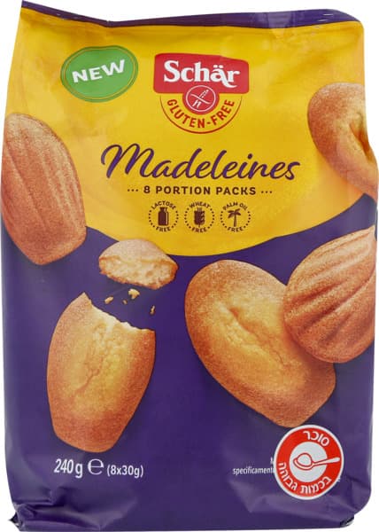 עוגיות מדלן ללא גלוט