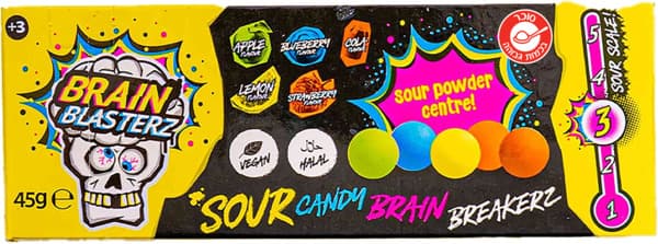 בריין בלסטר-דרזה חמוץ פירות וקולה 45 ג