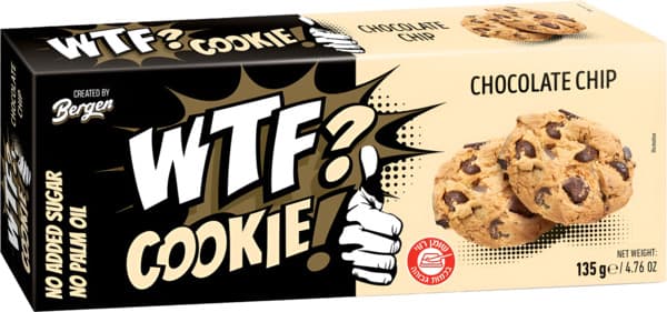 ברגן - WTF עוגיות   שוקוצ"יפס ל.ת.סוכר 115 ג"