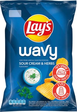 חטיפי תפ"א לייס  שמנת ועשבי תיבול 120 גר