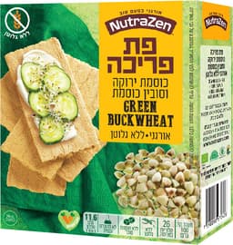 פת פריכה אורגנית ללא גלוטן עם כוסמת ירוק