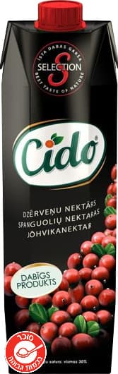 משקה חמוציות 1 ליטר CIDO