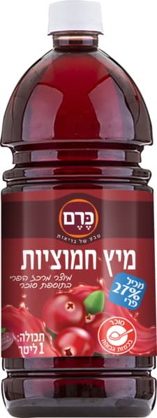 מיץ חמוציות כרם  1 ל