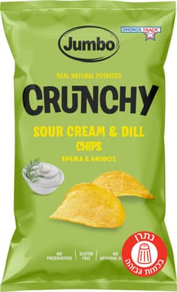 גמבו- ציפס קראנצי שמנת שמיר לל"ג 90 גרם