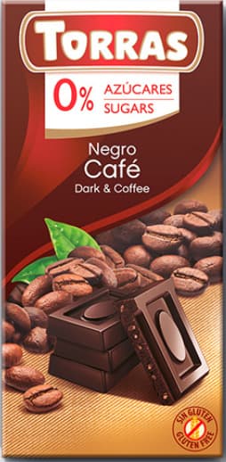 טוראס-שוקולד מריר קפה ללת"ס 75ג