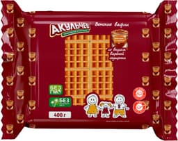 וופל וינאי בטעם חלב ריבת חלב 400 גר