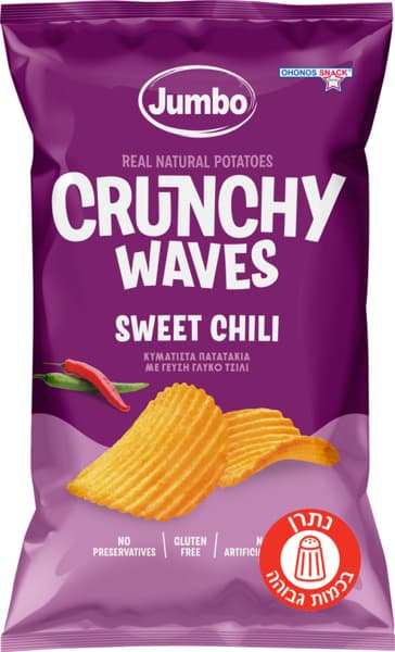 גמבו-ציפס גלים צילי מתוק לל"ג 90 גרם