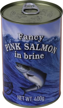 פינק סלמון במי מלח 400 גר