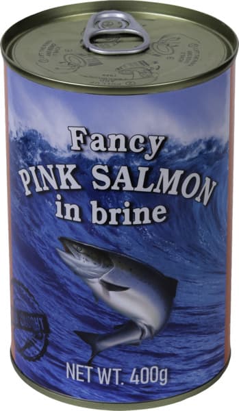 פינק סלמון במי מלח 400 גר